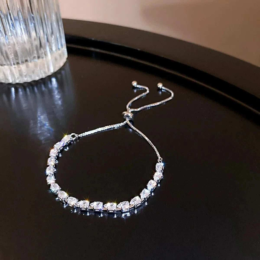 Alloy Zircon Bracelet - Trendsi - Flyclothing LLC