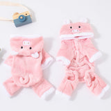 Fleece-lined Thermal Coral Fleece Pig Pet Costume Cat Clothes Small Dog - My Store - Flyclothing LLC