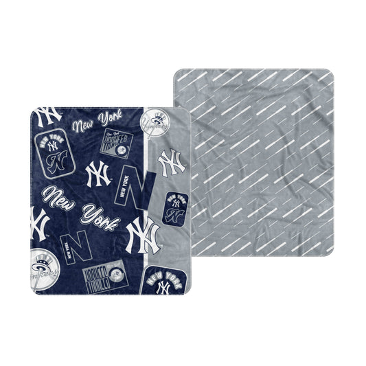 NY Yankees Dream Weave Throw 50x60 - Logo Brands - Flyclothing LLC