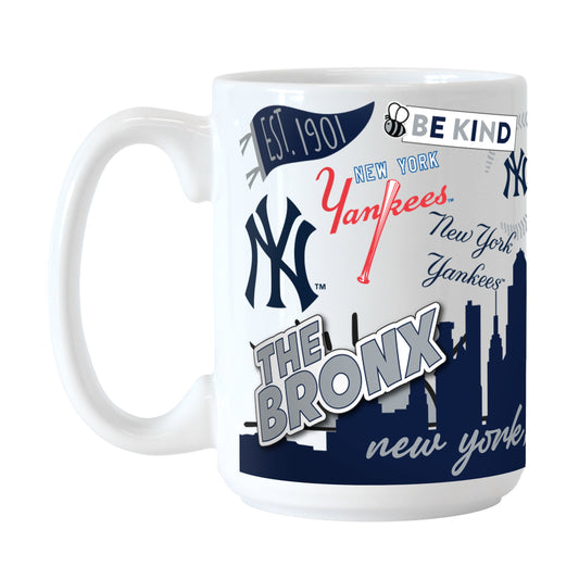 NY Yankees 15oz Native Sublimated Mug