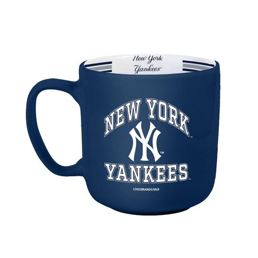 NY Yankees 15oz Stripe Mug - Logo Brands - Flyclothing LLC