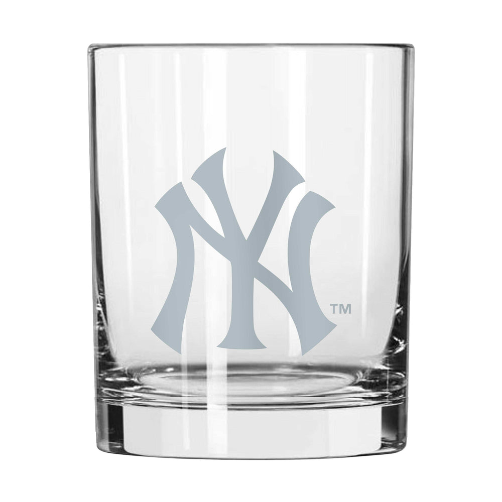 New York Yankees 14oz Frost Rocks Glass - Logo Brands - Flyclothing LLC
