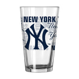 New York Yankees 16oz Spirit Pint Glass - Logo Brands - Flyclothing LLC