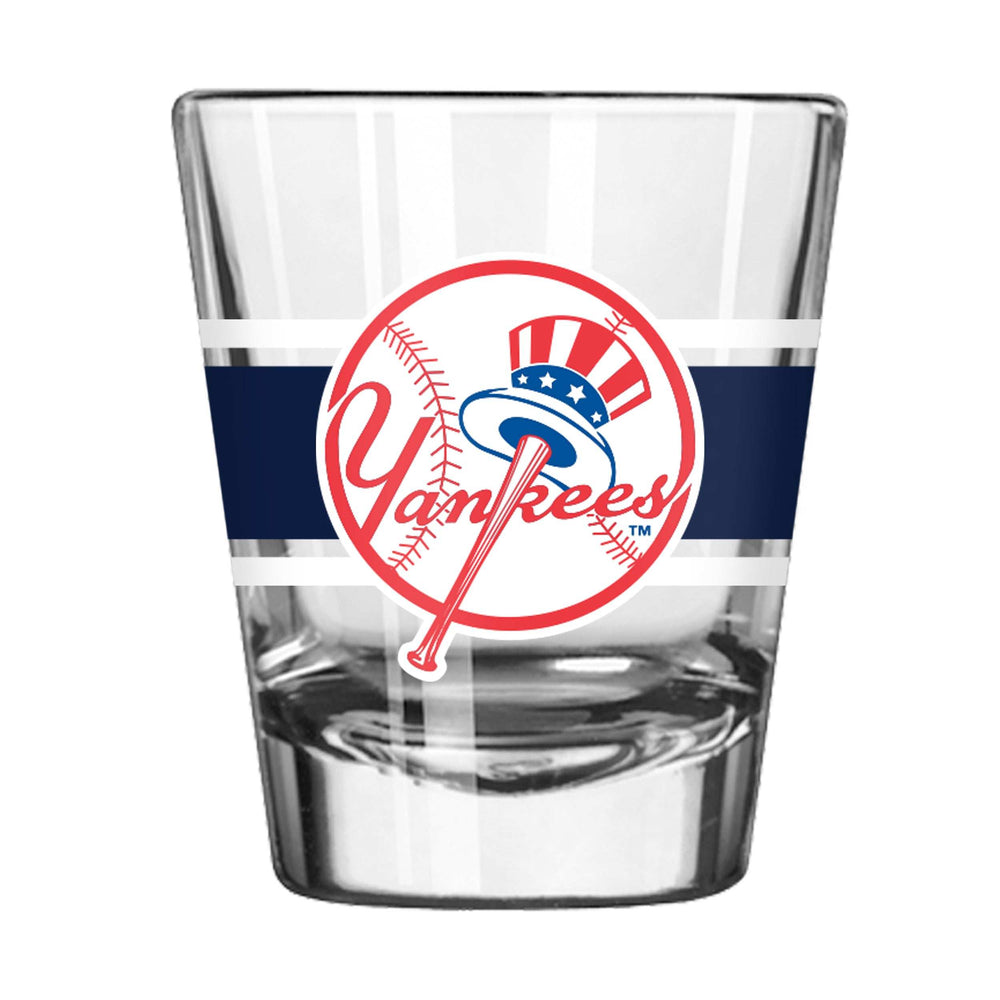 New York Yankees 2oz Stripe Shot Glass - Logo Brands - Flyclothing LLC