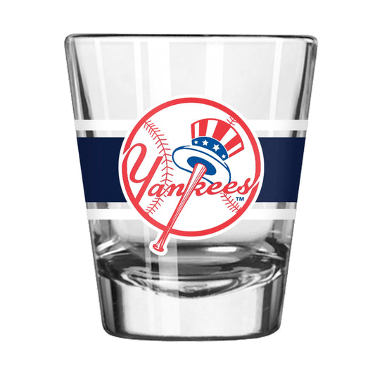 New York Yankees 2oz Stripe Shot Glass - Logo Brands - Flyclothing LLC