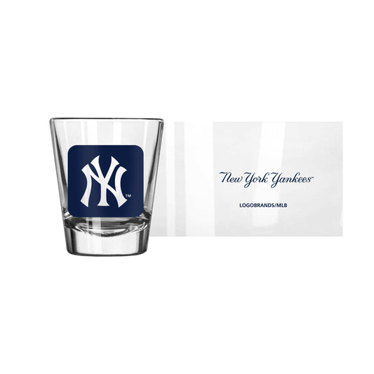 New York Yankees 2oz Cube Shot Glass - Logo Brands - Flyclothing LLC
