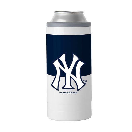 New York Yankees Colorblock Slim Can Coolie - Logo Brands - Flyclothing LLC