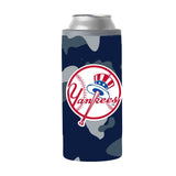 NY Yankees 12oz Camo Slim Can Coolie - Logo Brands - Flyclothing LLC