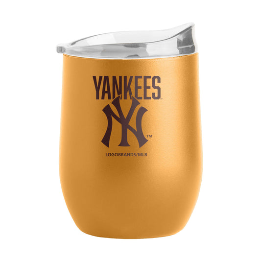 New York Yankees 16oz Huddle Powder Coat Curved Beverage - Logo Brands - Flyclothing LLC