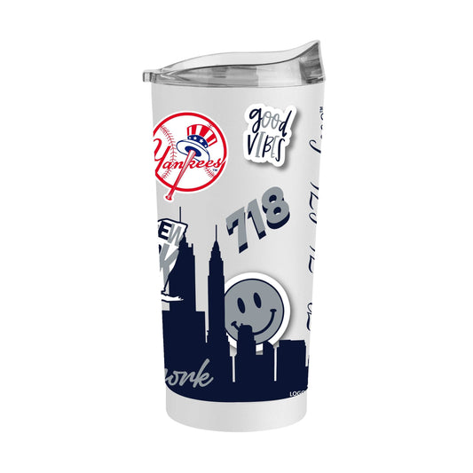 New York Yankees 20oz Native Powder Coat Tumbler - Logo Brands - Flyclothing LLC