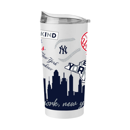 New York Yankees 20oz Native Powder Coat Tumbler - Logo Brands - Flyclothing LLC
