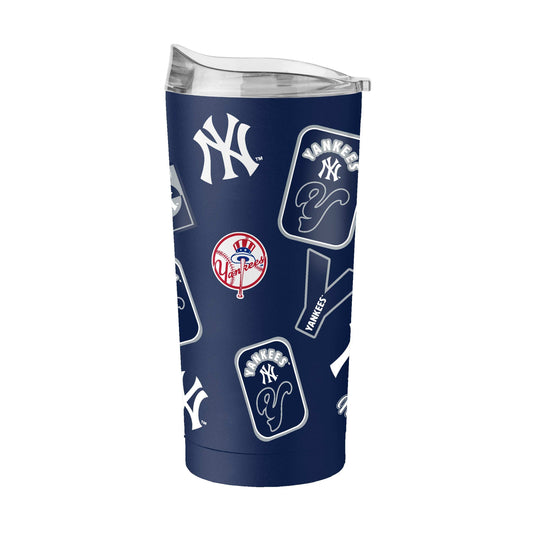 NY Yankees 20oz Dream Weave Powder Coat Tumbler - Logo Brands - Flyclothing LLC