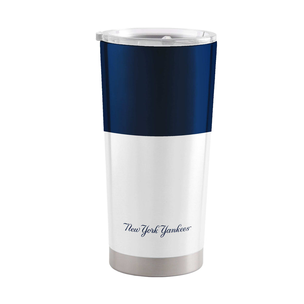 NY Yankees Colorblock 20oz Stainless Tumbler - Logo Brands - Flyclothing LLC