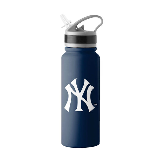 NY Yankees Logo 25oz Stainless Single Wall Flip Top Bottle - Logo Brands - Flyclothing LLC
