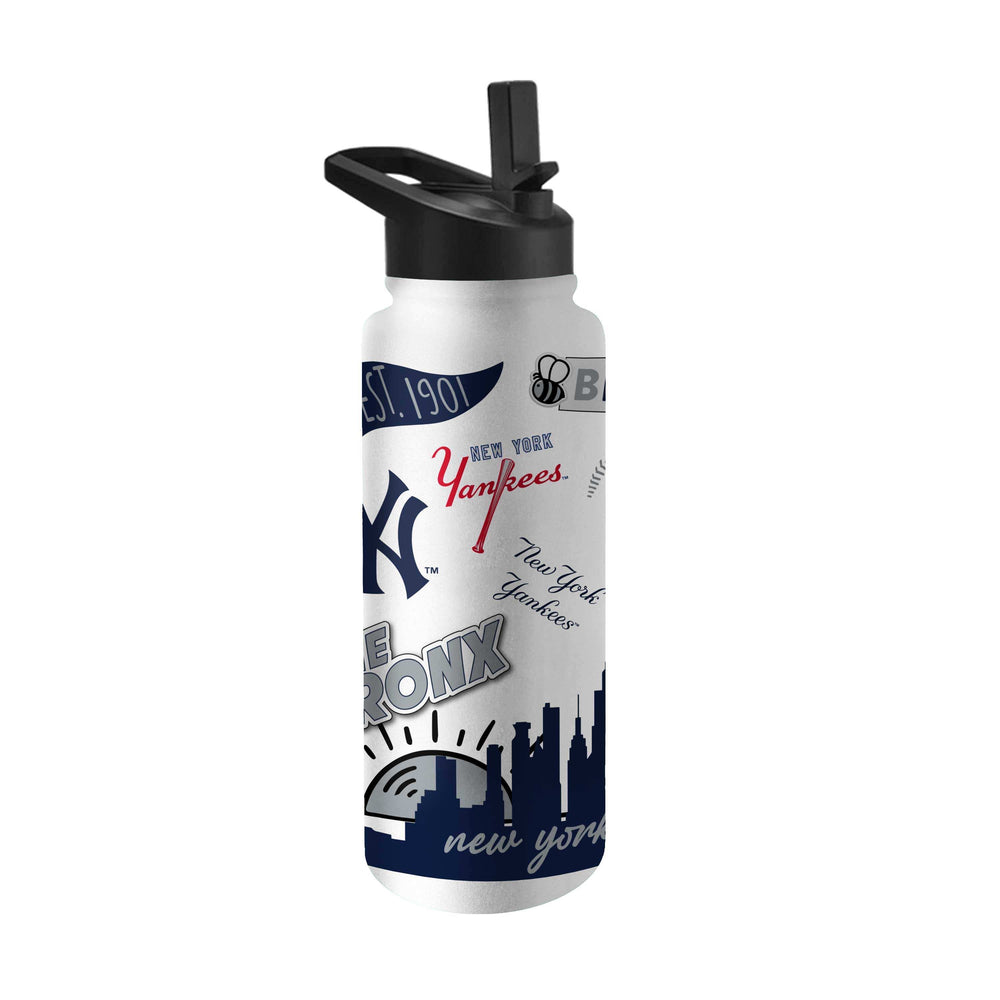New York Yankees 34oz Native Quencher Bottle - Logo Brands - Flyclothing LLC