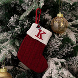 Cable-Knit Contrast Christmas Stockings - Trendsi - Flyclothing LLC