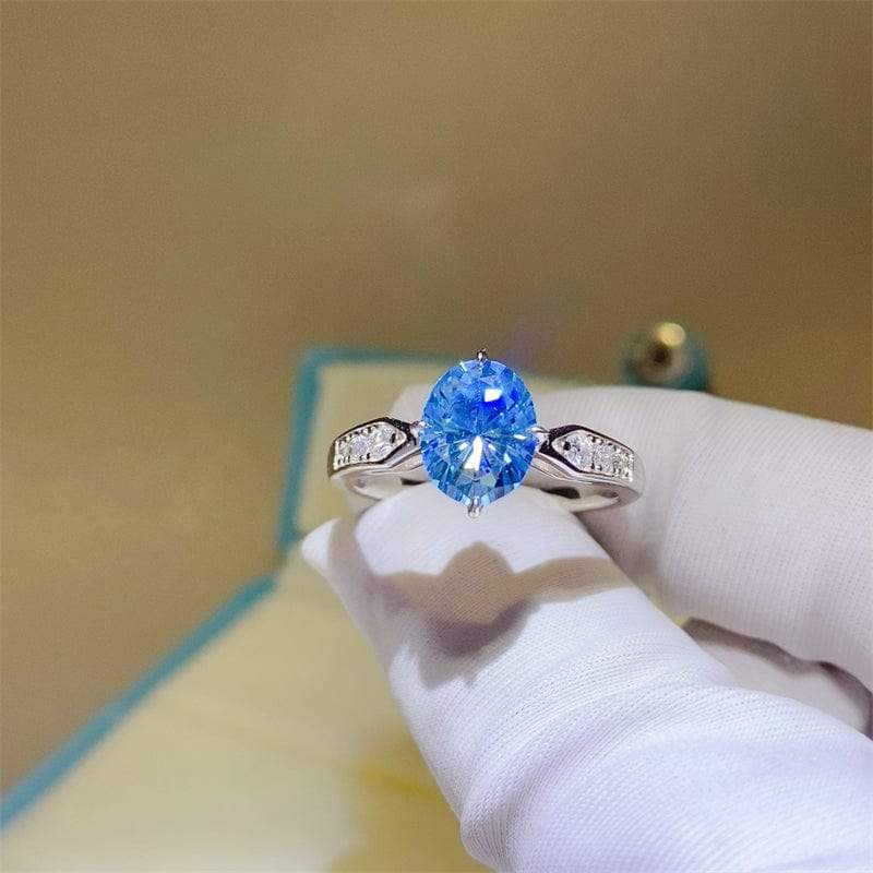 2 Carat Moissanite 925 Sterling Silver Ring - Trendsi - Flyclothing LLC