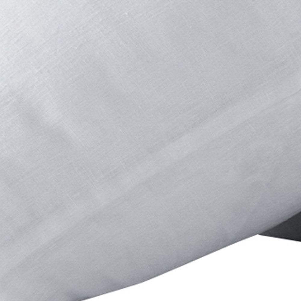 Set of Two White Linen Standard Pillowcases - HomeRoots - Flyclothing LLC