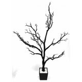 48" Black Artificial Manzanita Tree In Black Planter Pot - HomeRoots - Flyclothing LLC