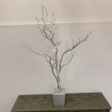 48" Silver Artificial Manzanita Tree In Silver Planter Pot - HomeRoots - Flyclothing LLC