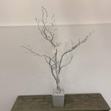 48" Silver Artificial Manzanita Tree In Silver Planter Pot - HomeRoots - Flyclothing LLC
