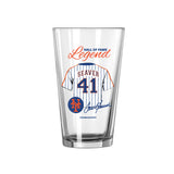 NY Yankees HOF Babe Ruth 16oz Pint Glass