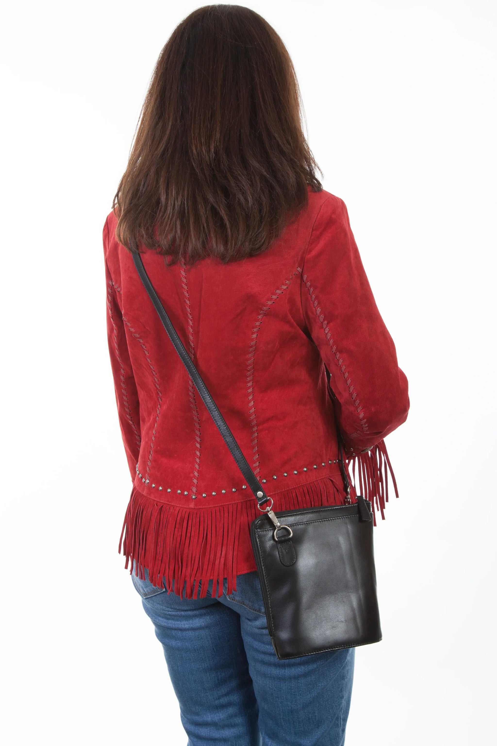 Scully Leather Veg-Calf Hidesign Leather Black Mara (H521) - Scully Leather - Flyclothing LLC