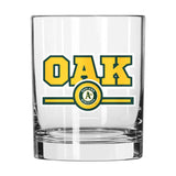 Athletics 14oz Letterman Rocks Glass - Logo Brands - Flyclothing LLC