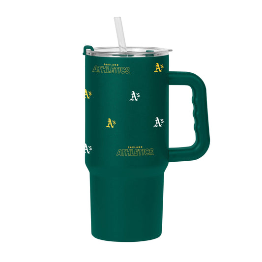 Athletics 24oz Step And Repeat Tumbler w/Handle - Logo Brands - Flyclothing LLC