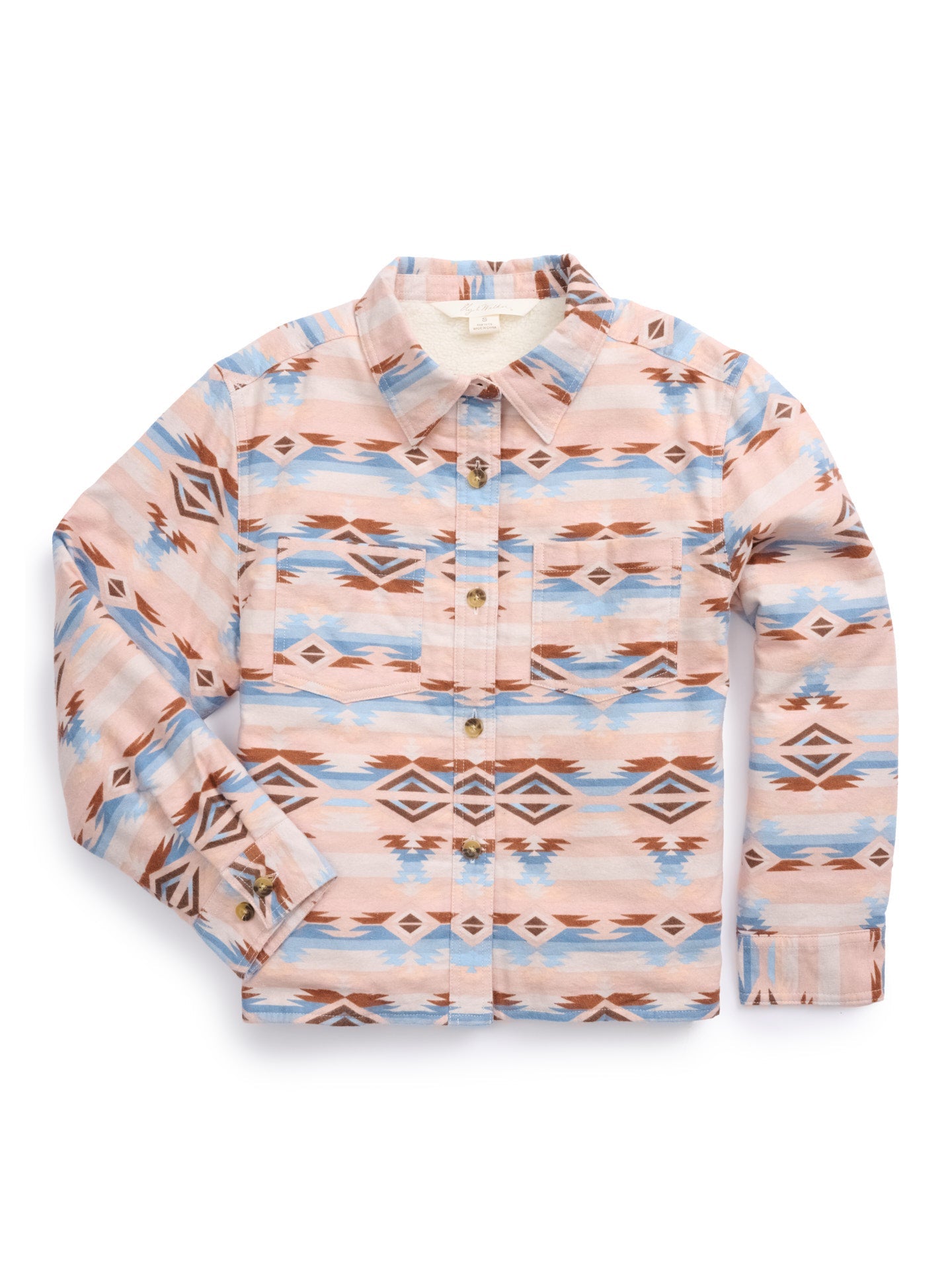 Girl's Ely Walker Aztec Print Shacket
