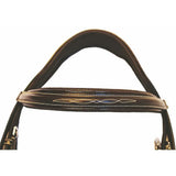 Henri de Rivel Pro Mono Crown Fancy Bridle with Patent Leather Piping and Laced Reins - Breeches.com - Flyclothing LLC