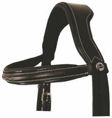 Henri de Rivel Pro Mono Crown Fancy Bridle with Patent Leather Piping and Laced Reins - Breeches.com - Flyclothing LLC