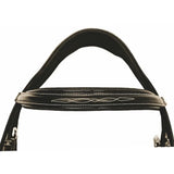 Henri de Rivel Pro Mono Crown Fancy Bridle with Patent Leather Piping and Laced Reins - Breeches.com - Flyclothing LLC
