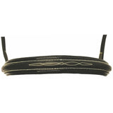 Henri de Rivel Pro Mono Crown Fancy Bridle with Patent Leather Piping and Laced Reins - Breeches.com - Flyclothing LLC