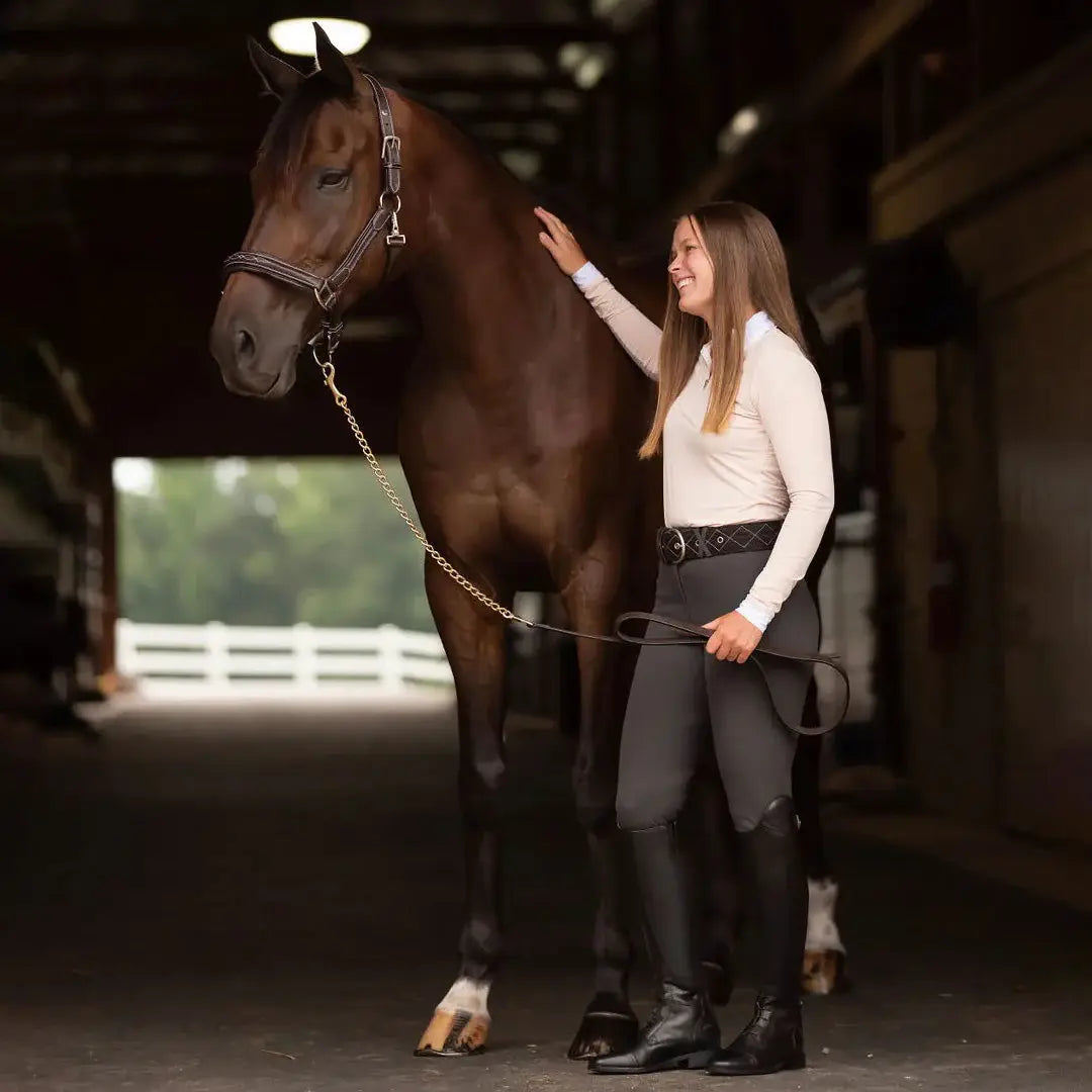 Henri de Rivel Stress Free Halter With Fancy Contrast Stitching - Breeches.com - Flyclothing LLC