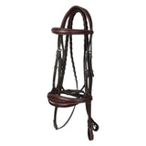 Henri de rivel Jamaika Pro Anatomical Fancy Raised Wide Flash Noseband Bridle with Raised laced reins - Breeches.com - Flyclothing LLC