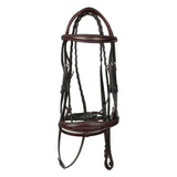 Henri de rivel Jamaika Pro Anatomical Fancy Raised Wide Flash Noseband Bridle with Raised laced reins - Breeches.com - Flyclothing LLC