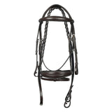 Henri de rivel Jamaika Pro Anatomical Fancy Raised Wide Flash Noseband Bridle with Raised laced reins - Breeches.com - Flyclothing LLC