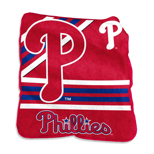 Philadelphia Phillies Raschel Throw - Logo Brands - Flyclothing LLC