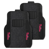 MLB - Philadelphia Phillies 2-pc Deluxe Car Mat Set - Logo Brands - Flyclothing LLC