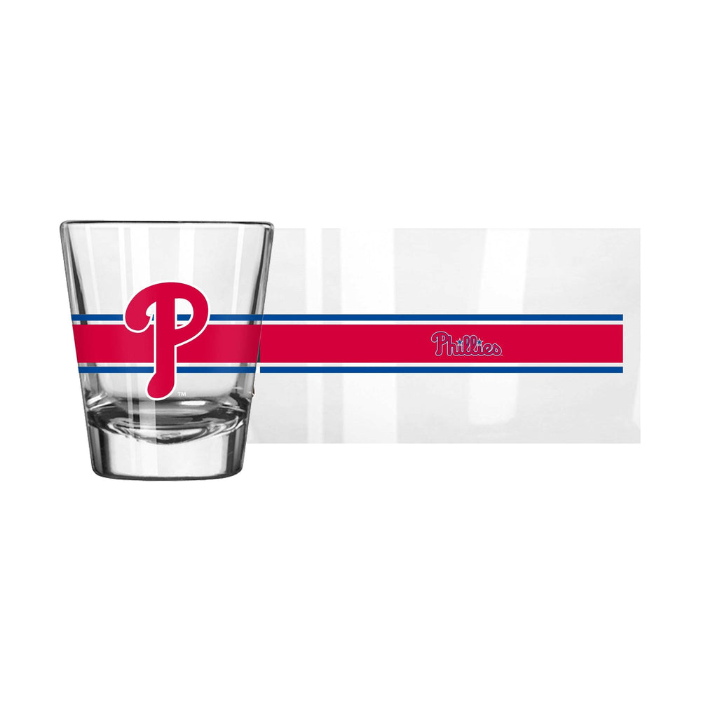 Philadelphia Phillies 2oz Stripe Shot Glass - Logo Brands - Flyclothing LLC