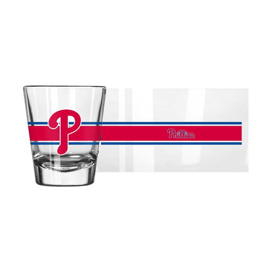 Philadelphia Phillies 2oz Stripe Shot Glass - Logo Brands - Flyclothing LLC