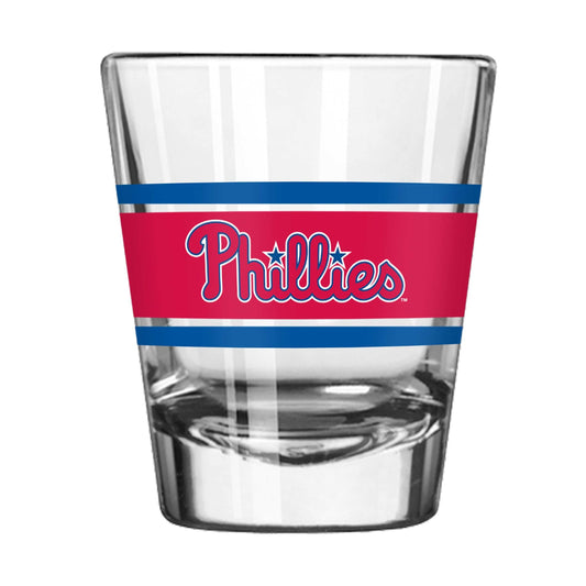 Philadelphia Phillies 2oz Stripe Shot Glass - Logo Brands - Flyclothing LLC
