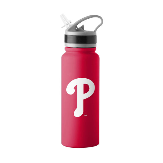 Philadelphia Phillies 25oz Logo Stainless Single Wall Flip Top Bottle - Logo Brands - Flyclothing LLC