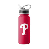 Philadelphia Phillies 25oz Logo Stainless Single Wall Flip Top Bottle - Logo Brands - Flyclothing LLC