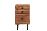 30" Brown Solid Wood Three Drawer Live Edge Filing Cabinet - Homeroots - Flyclothing LLC