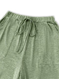 Tied Wide Leg Pants with Pockets - Trendsi