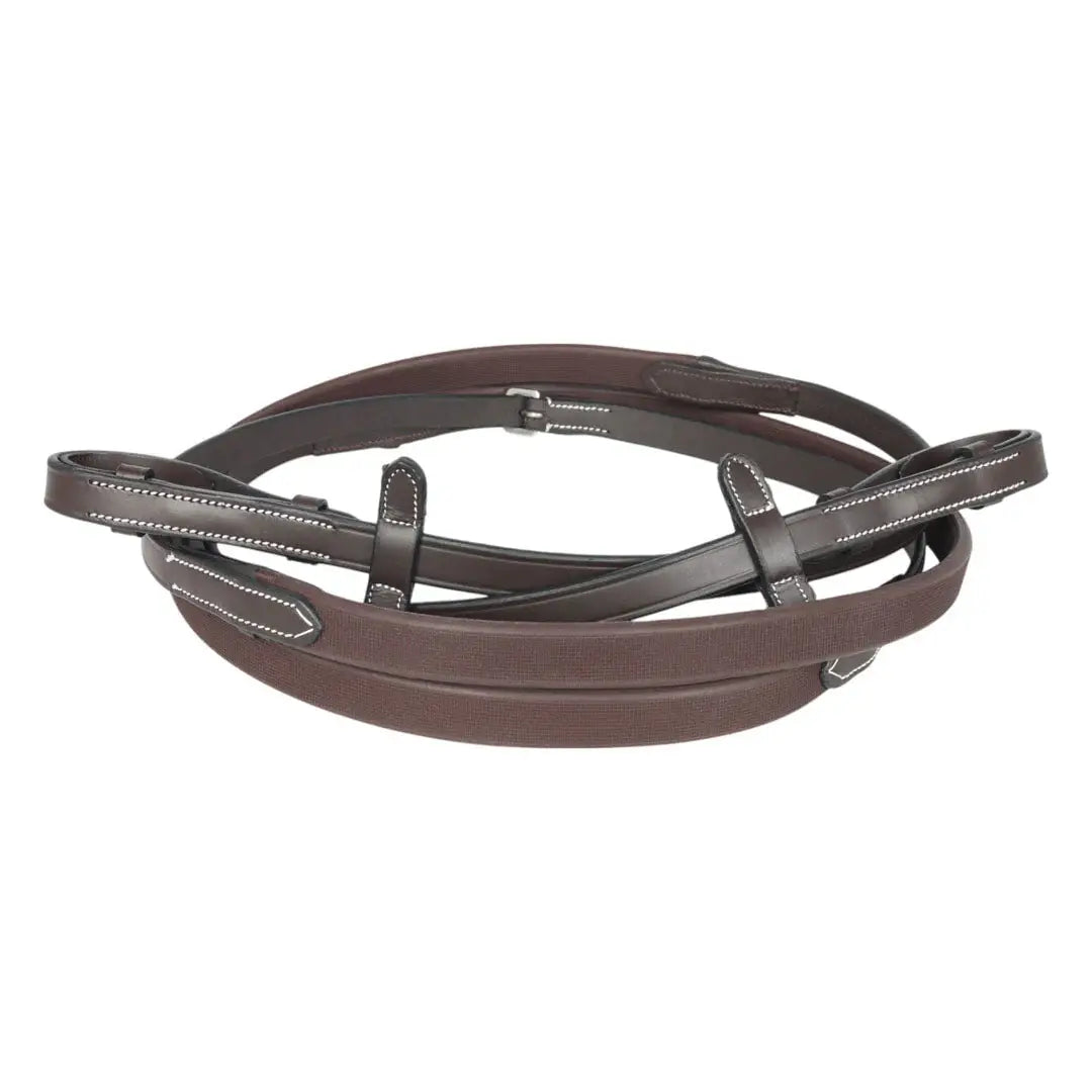 Henri de Rivel GripX Dress Rubber Reins 5/8" width 54" length - Breeches.com - Flyclothing LLC