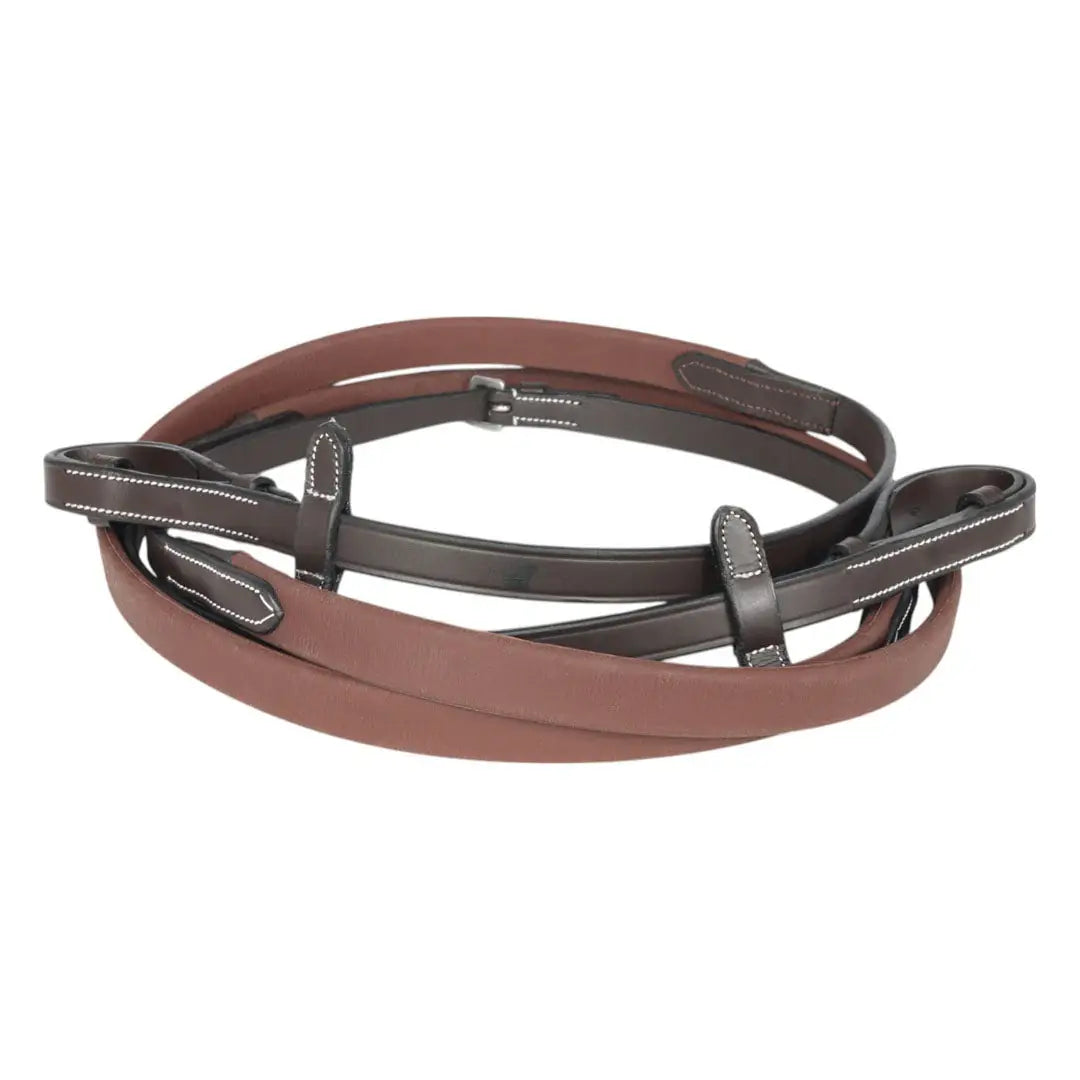 Henri de Rivel GripX Extreme Rubber Reins 5/8" width 54" length - Breeches.com - Flyclothing LLC