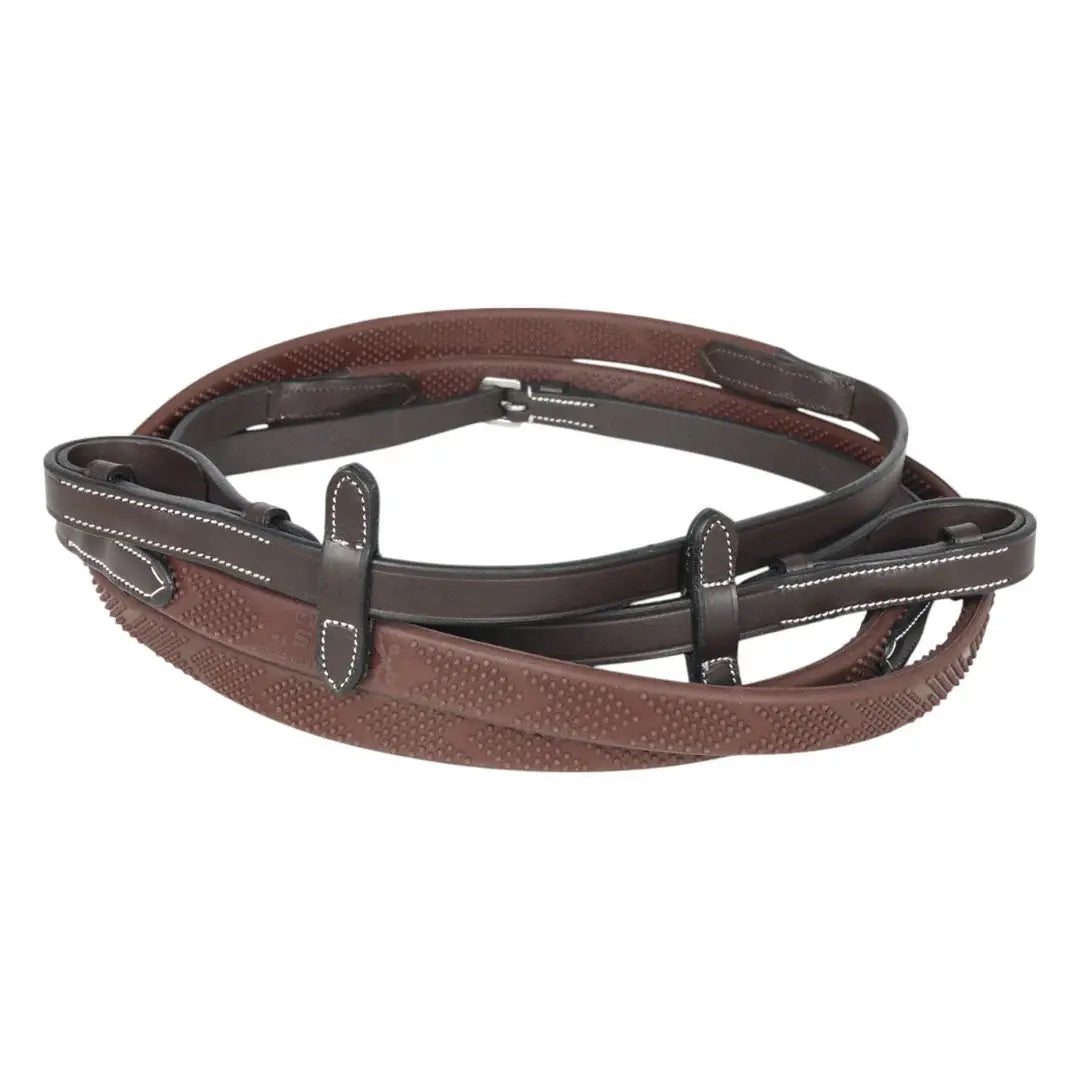 Henri de Rivel GripX Pro Rubber Reins 5/8" width 54" length - Breeches.com - Flyclothing LLC